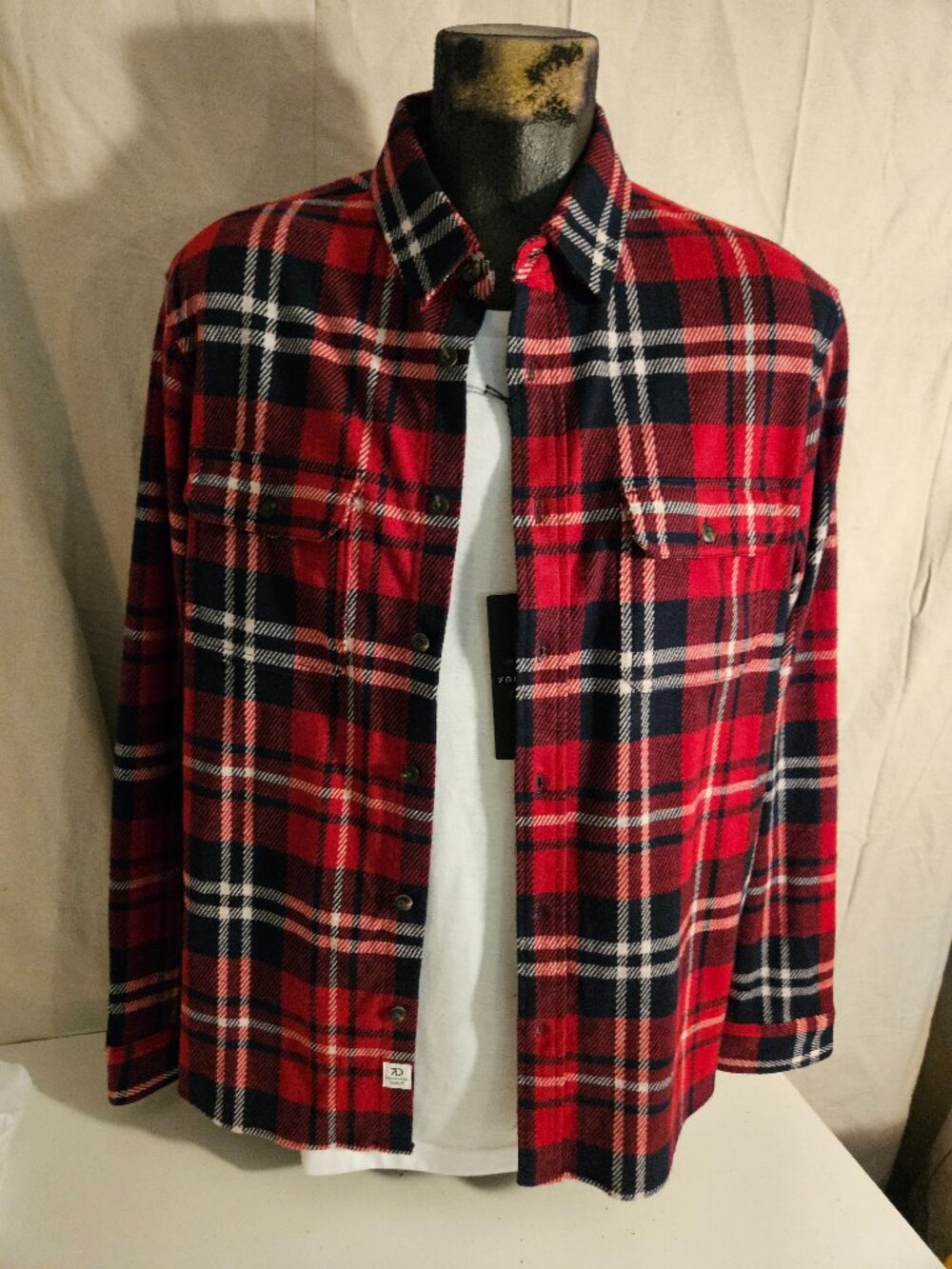 Men's NEW 7 Diamonds Classic Flannel Shirt NWTG Size XL